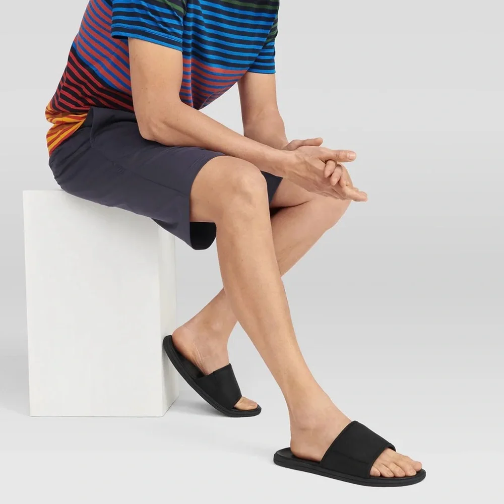 UGG® Men's Seaside Slide Sandal in Luggage Leather US 12